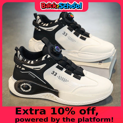 Men's Casual Canvas Shoes Button Closure Mixed Colors EVA Outsole