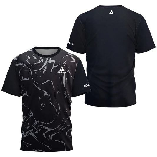 2025 new men's summer table tennis floral print men's badminton tennis brand quick drying short sleeved men's top sports T-shirt