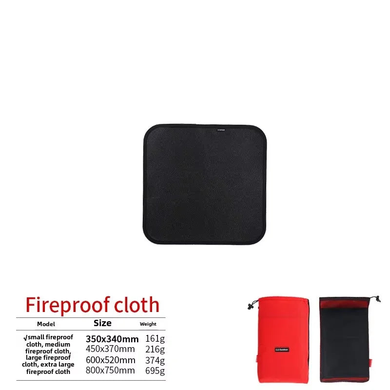 New Outdoor Camping Fireproof Cloth Picnic Barbecue Insulation Mat Flame Retardant High Temperature Fire Blanket Fiberglass Mat