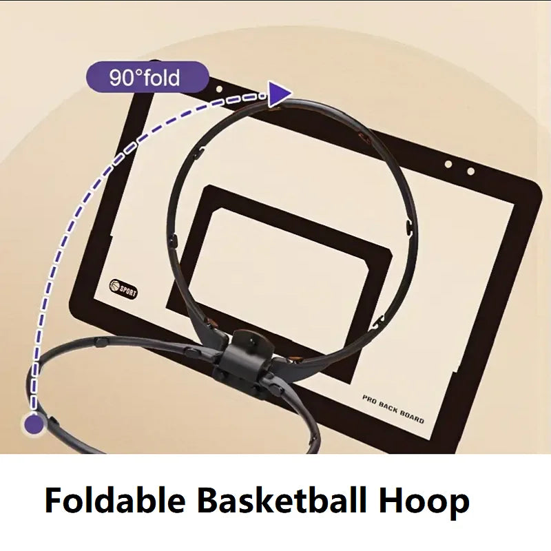 Mini Basketball Hoop for Kids Adults Indoor Small Basketball Hoop for Door Wall Mounted and Room Shooting Ball Sport Game Set