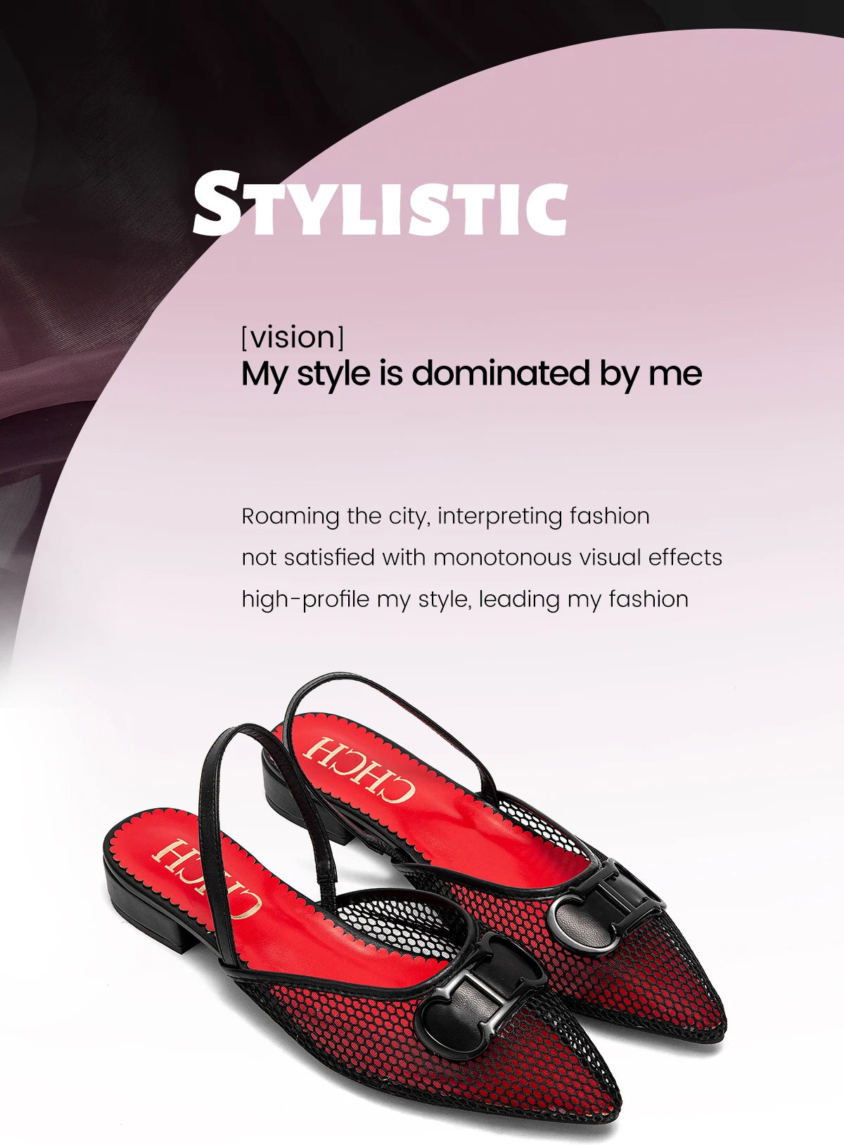 CHCH Women's Flat Shoes 2024 New Mesh Hollow Sandals Black Women's Shoes