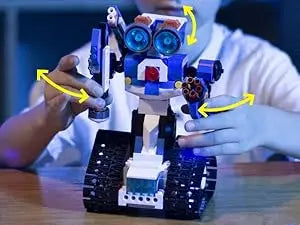 6-In-1 Steam Robot Building Kit With Remote Control For Kids