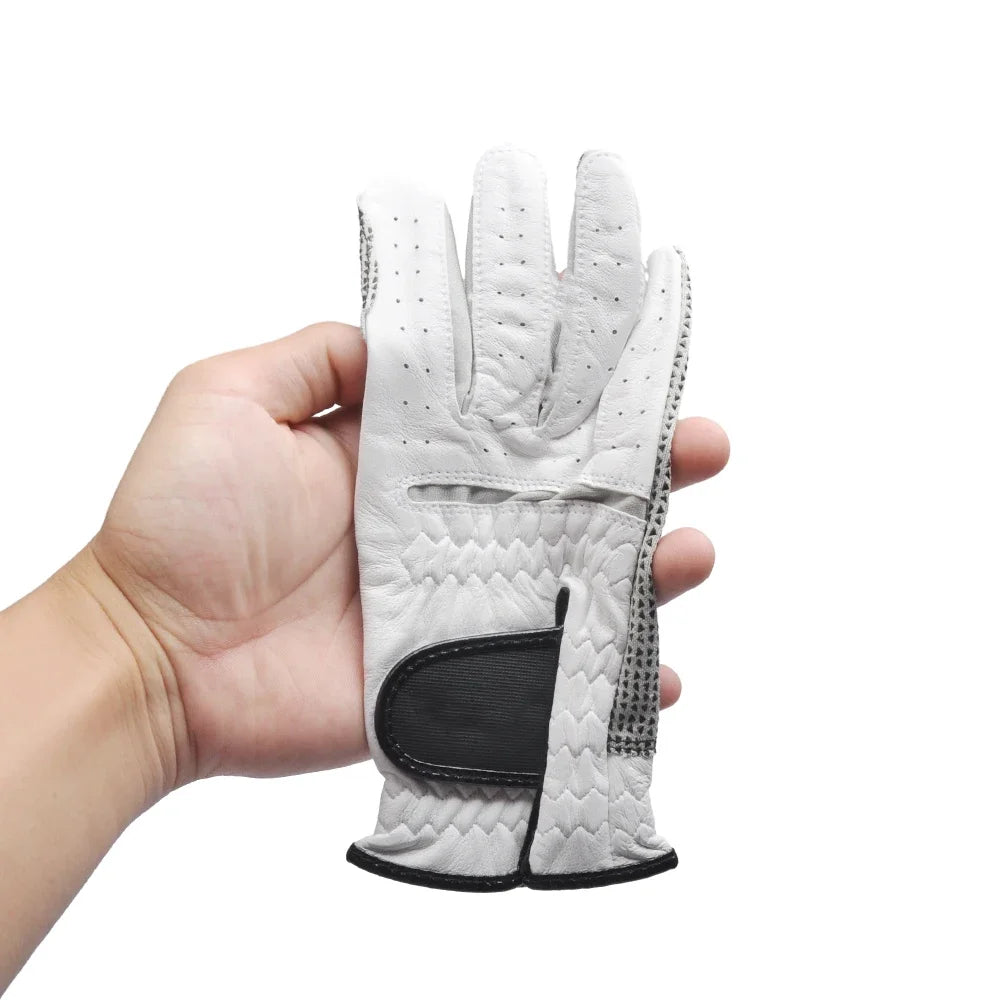 PGM Golf Gloves,Men’s Left Right Hand Soft Breathable Sheepskin Sport Gloves,Slip-resistant Golf Male Training Accessories