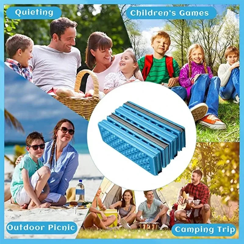 Honeycomb Massage Mat 6-Fold XPE Cushion Outdoor Hiking Camping Training Park Foldable Pillow Picnic Sitting Moisture-proof Pad