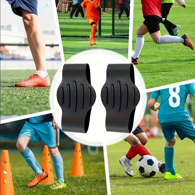 2pc Anti-slip silicone shoe covers for football sports with high grip foot protectors and anti-slip anti-falling shoelace covers