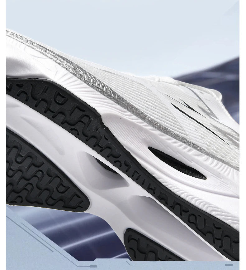 Men's Sneakers Anti-slip Cushioned Comfortable Racing Training Running Shoes Mesh Tennis Shoes Casual for Women