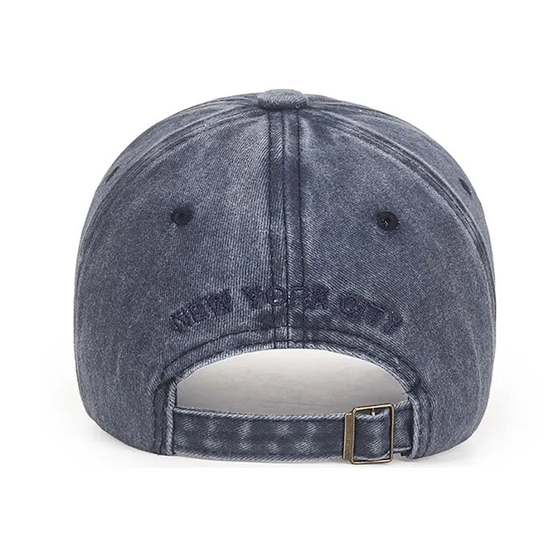 Fashion NEW YORK Embroidery Baseball Caps Outdoor Casual Adult Sun Hats Hip Hop Hat Sports Golf Caps Water Wash Snapback Hats