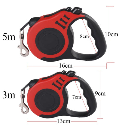 Retractable Nylon Dog Leash 3m 5m Small Dogs Outdoor Walking