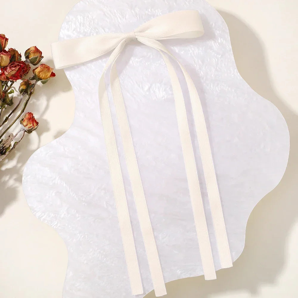 2pcs 2025 New Cute Ribbon Bow Headband Long Tassel Hair Clip Women's Hair Accessories Girls Party Headwear Side Clips Wholesale