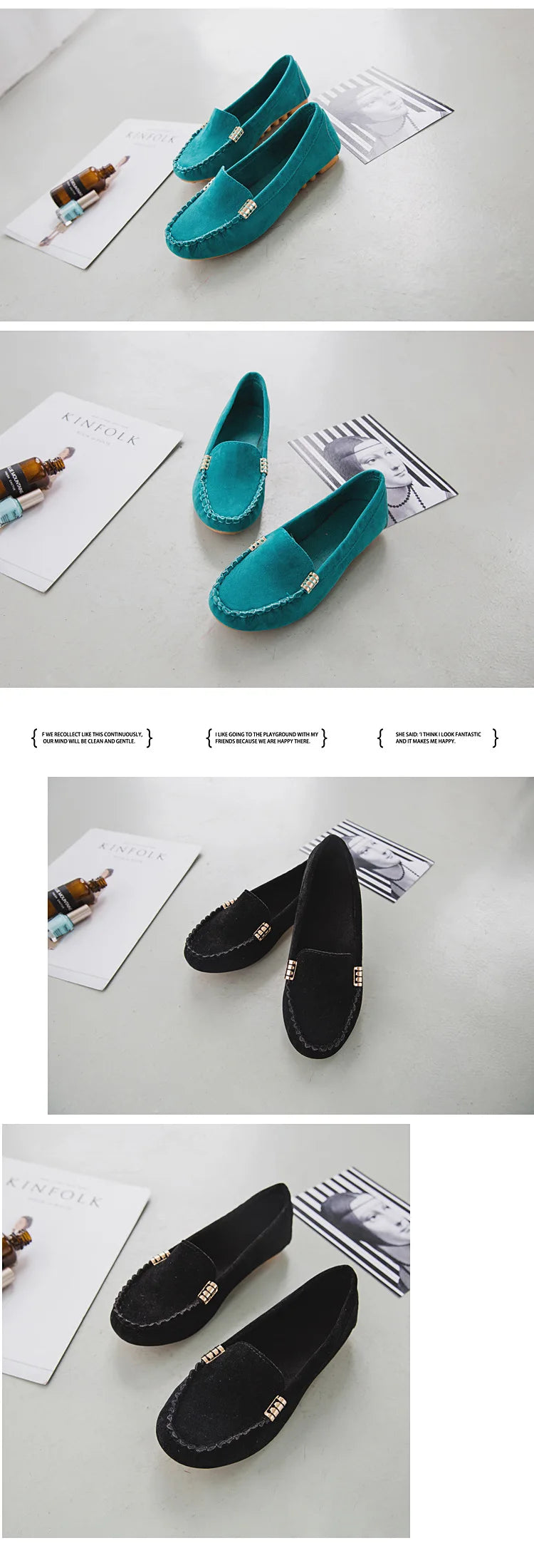 new Women Shoes 2024 Spring Autumn Zapatos Mujer Women Casual Flat Shoes Slips Round Toe Denim Flat Loafer Plus Size Jeans Shoes
