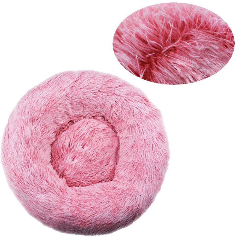 Round Soft Pet Bed – Indoor Sofa for Cats and Dogs