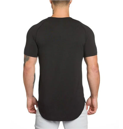Men's Cotton Short Sleeve Gym T Shirt For Fitness And Bodybuilding