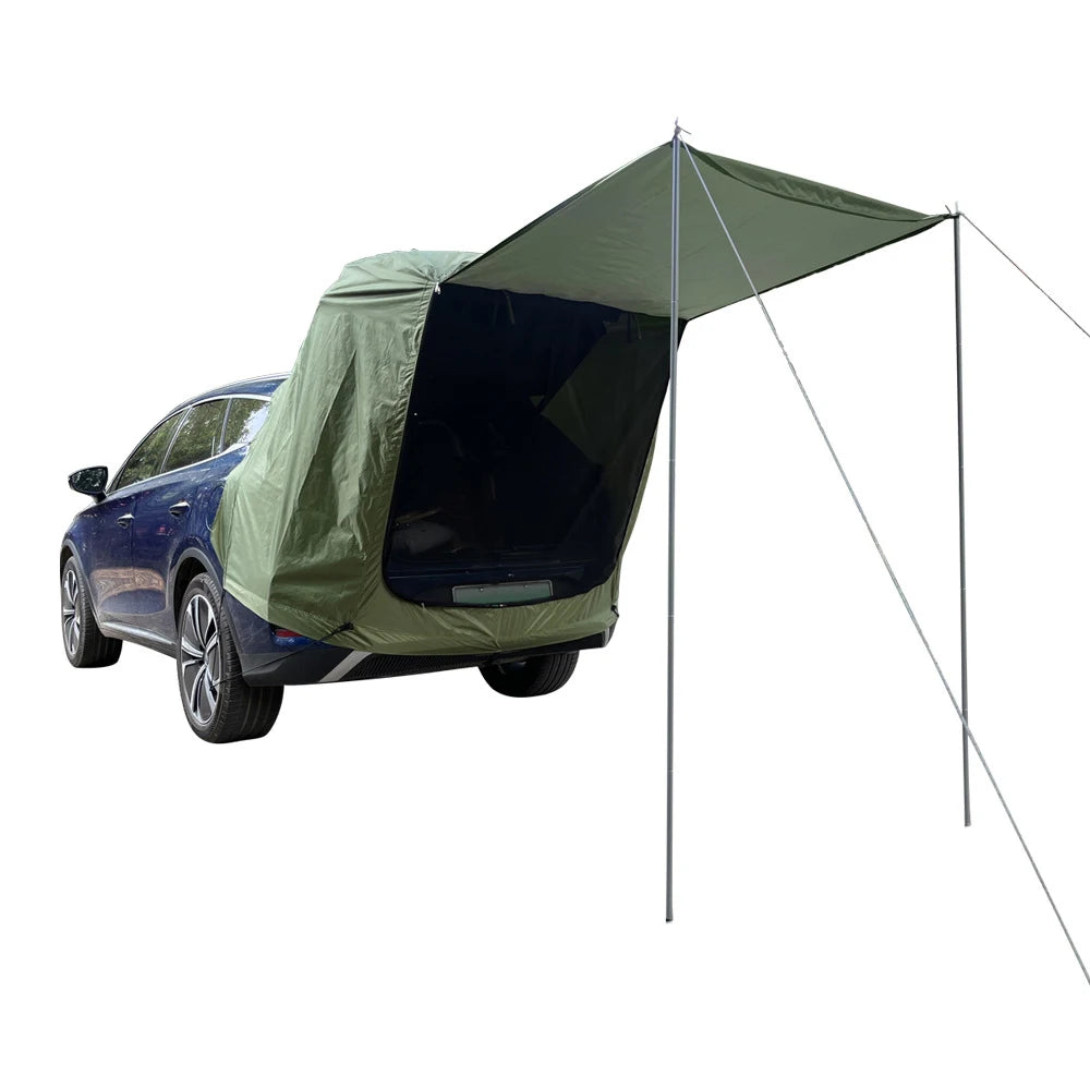 Car Rear Extension Tent With Canopy For Outdoor Camping