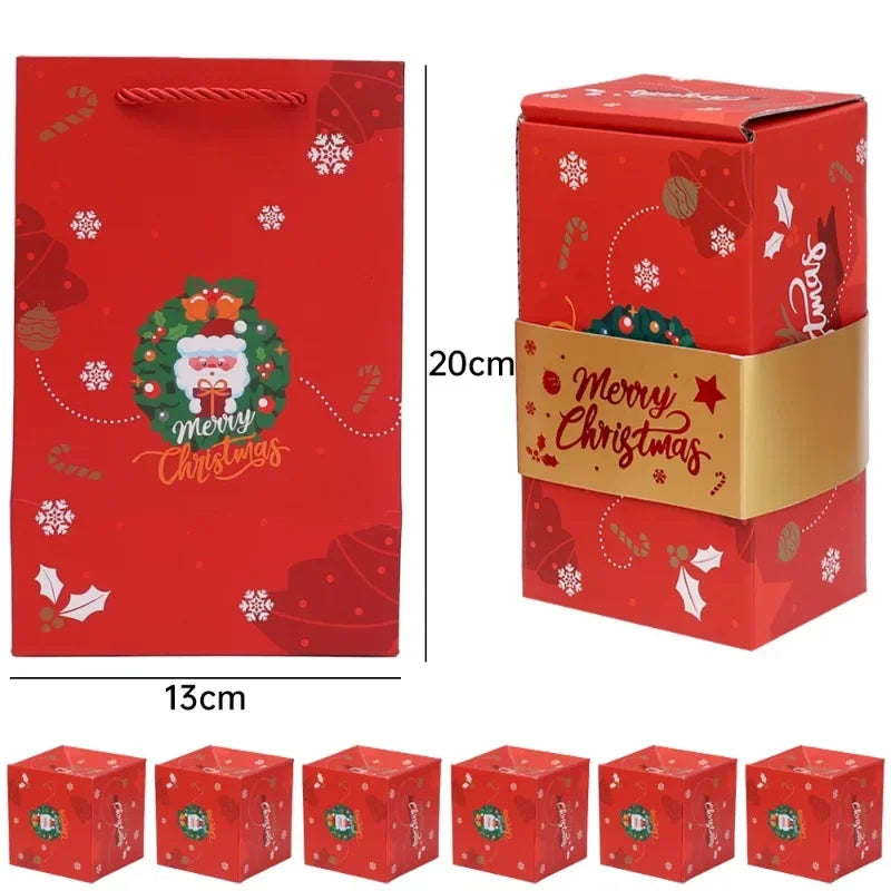 Folding Kraft Paper Gift Box, Pop Up, Red Envelope, 1 Pc