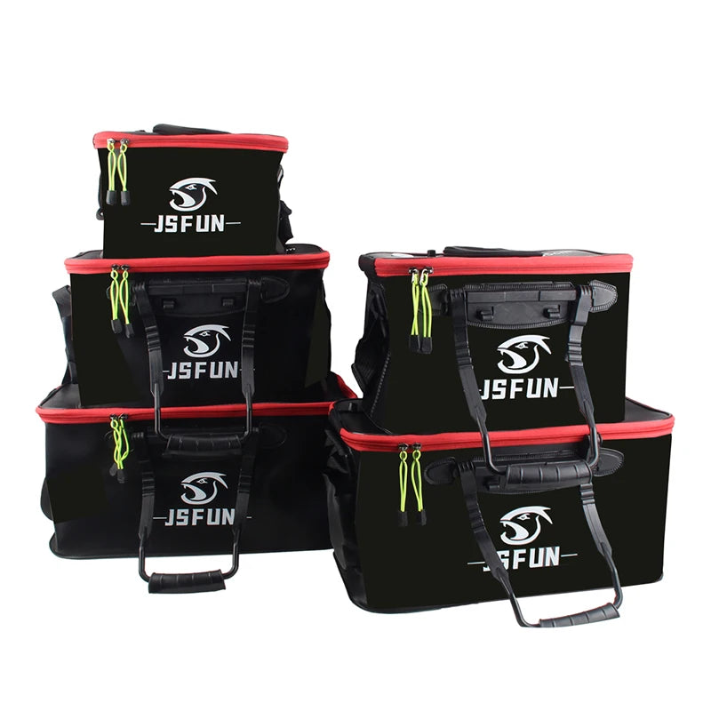 Fishing Bucket Folding Thickening Living Fish Bucket Without Oxygen Pump Portable EVA Water Tank Outdoor Fishing Live Fish Box