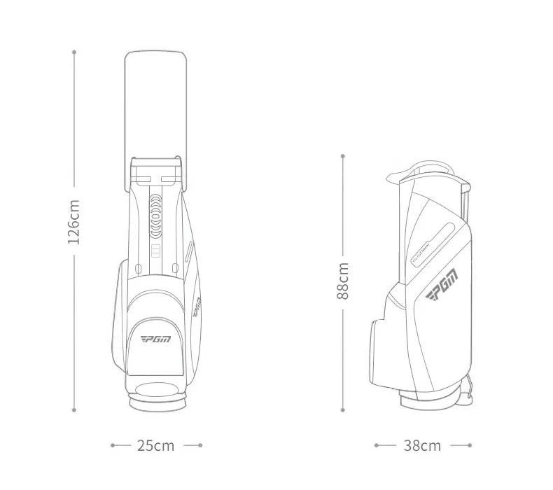 PGM Golf Bags Men Women 14 Insertion Lightweight Portable Shoulder Strap Bracket Bag QB147