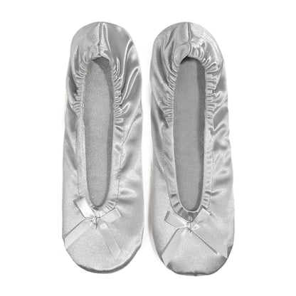 Women Ballet Flats Indoor Lightweight With Soft Foam Insole Bow Knot