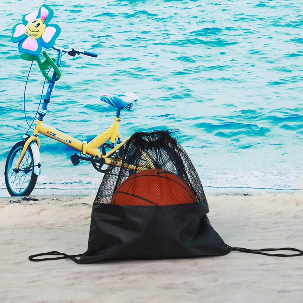 Mesh Bag Portable Football Storage Backpack Outdoor Basketball Volleyball Multifunctional Storage Bags