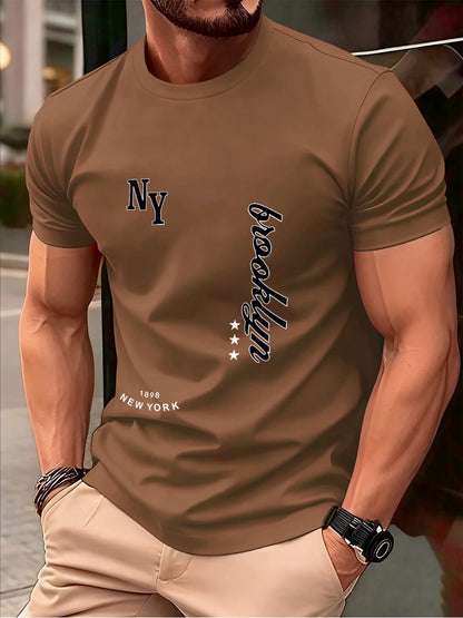 Men's Cotton T-Shirt Short Sleeve O-Neck Oversized Fit