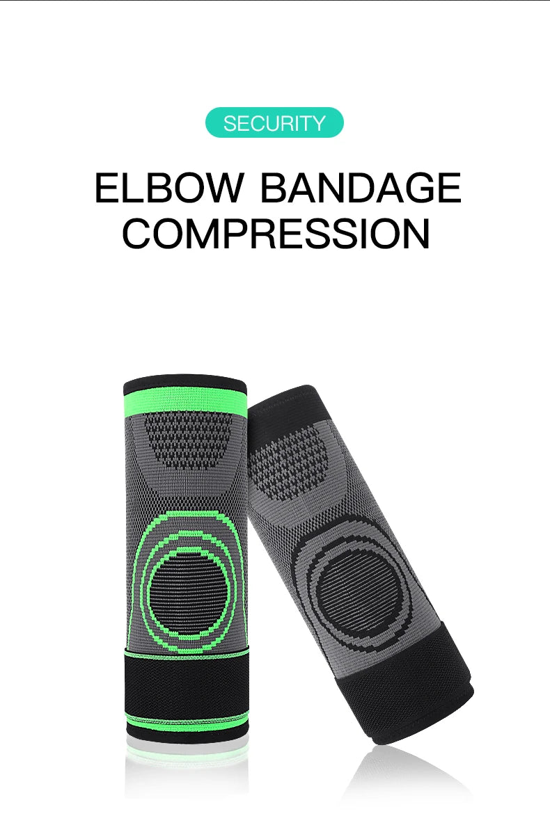 1 PC Elbow Support Elastic Gym Fitness Nylon Protective Pad Absorb Sweat Sports Safety Basketball Game Arm Sleeve Elbow Brace