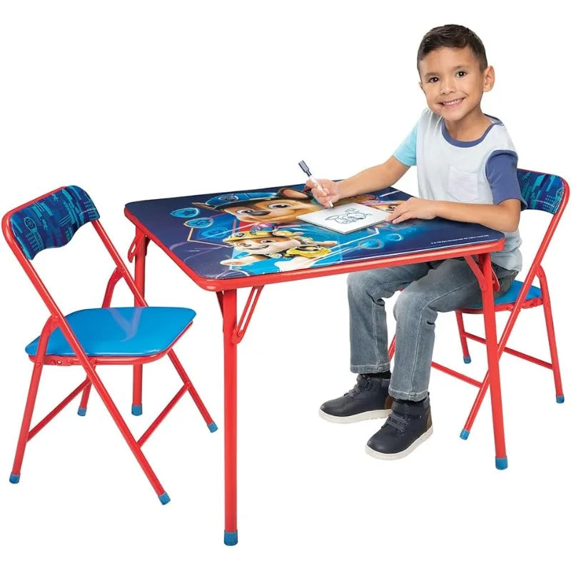Kids Table & Chairs Set for Kid and Toddler 36 Months Up to 7 Years, Includes: 1 Table, 2 Chairs