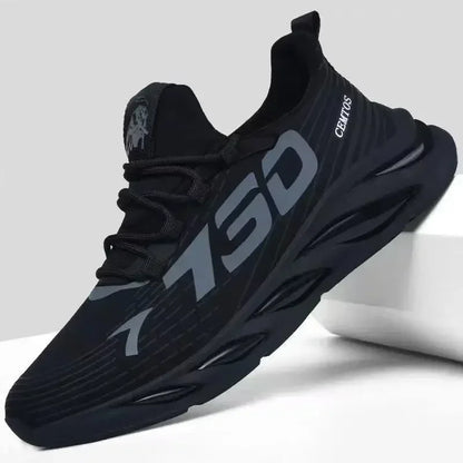 Men's Breathable Mesh Running Shoes Lace Up Sneakers