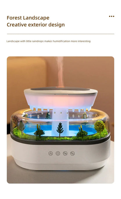Ultrasonic Aroma Humidifier And Essential Oil Diffuser With Colorful Light