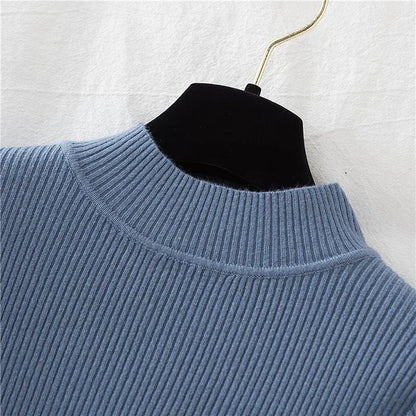 Womens Cashmere Turtleneck Sweater Knitted Pullover
