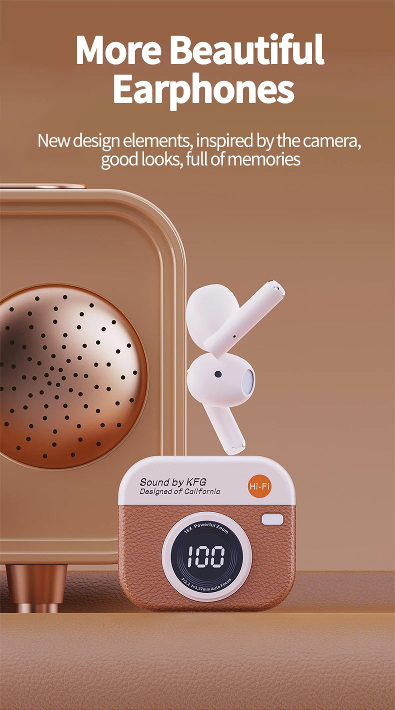 Q86 Bluetooth 5.3 Wireless Headphones Power LED Digital Display 24hours Endurance HiFi Gaming Headsets Waterproof Sports Earbuds