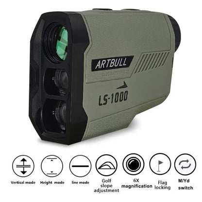 Golf Laser Rangefinder With Flag-Lock Slope, 1000m Range