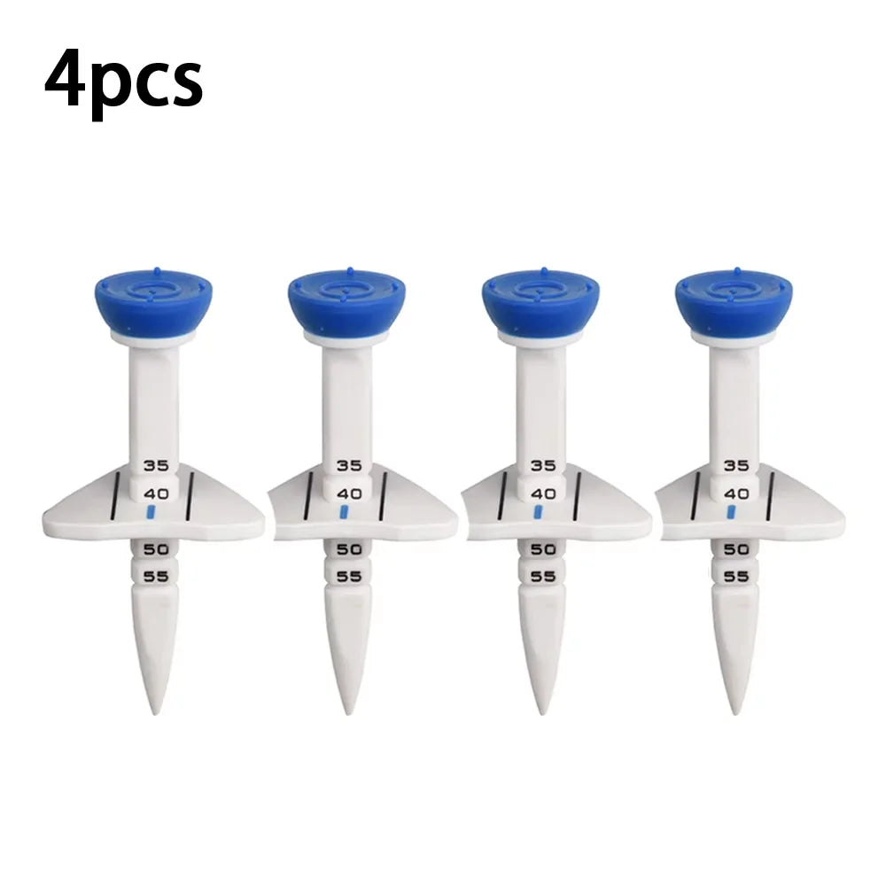 4 Pcs 33-55mm Adjustable-height Golf Tee Training Accessories