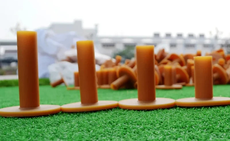 PGM 4pcs Training Practice Tee Mat Golves Ball Hole Holders Beginner Trainer Practice Rubber Golf Tee Holder QT001