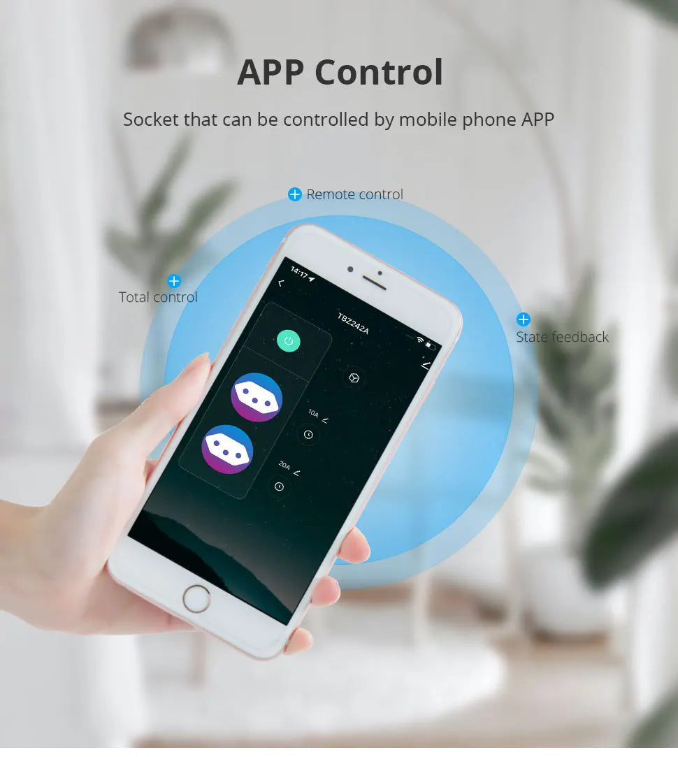 Zemismart Zigbee Smart Brazil Socket 10A 20A Outlets Work with Tuya Smart Life App Alexa Google Home Control