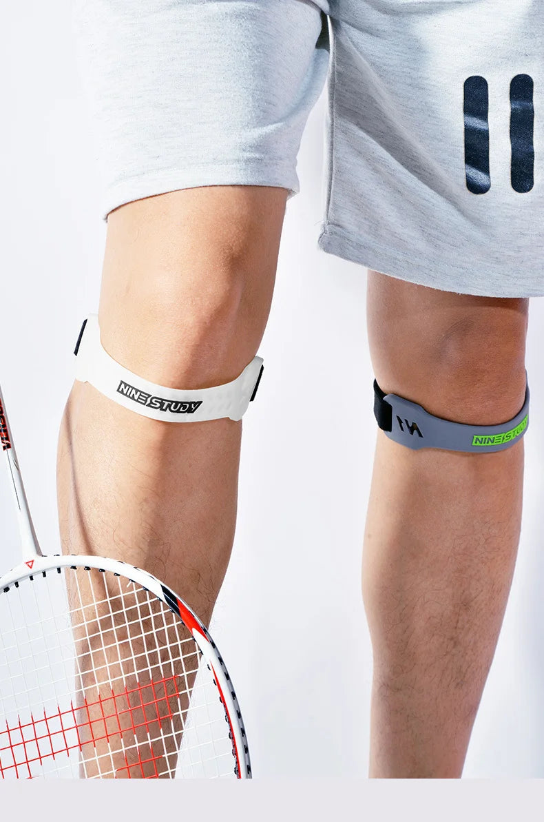 Adjustable PVC Knee Patellar Band Tendon Support Strape Brace Shock Absorption Compression Strap Pads Sport Protection