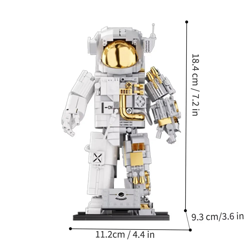Space Astronauts Building Blocks Spaceman Exploring Robot Adventure Model Action Figure Bricks Educational Assembly Toy Kid Gift