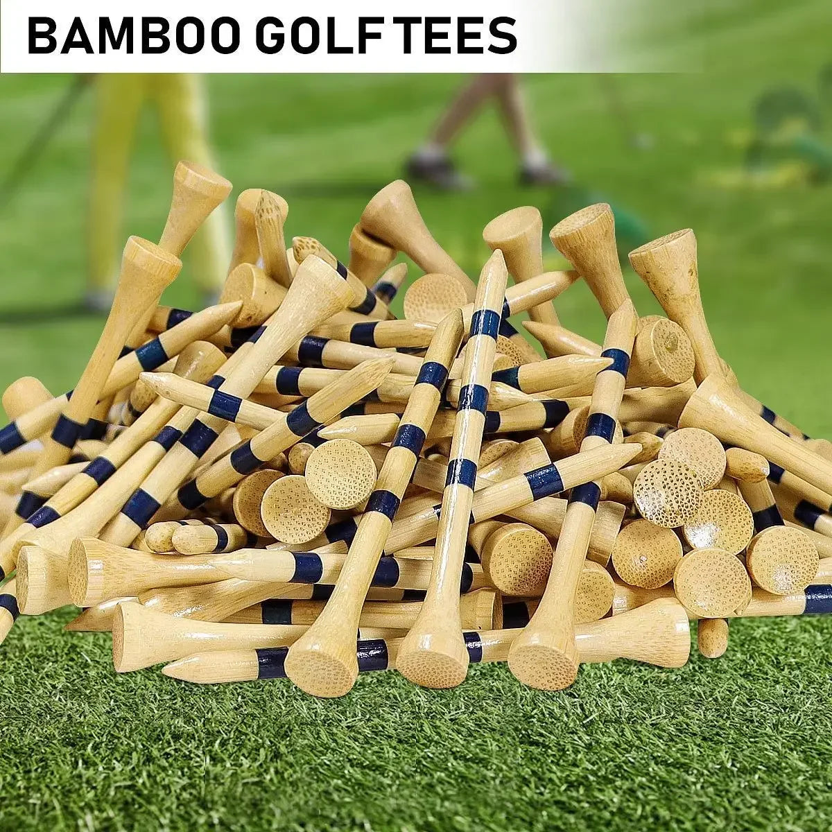 PGM 50pcs Bamboo Golf Tees More Durable and Stable TE003-Y