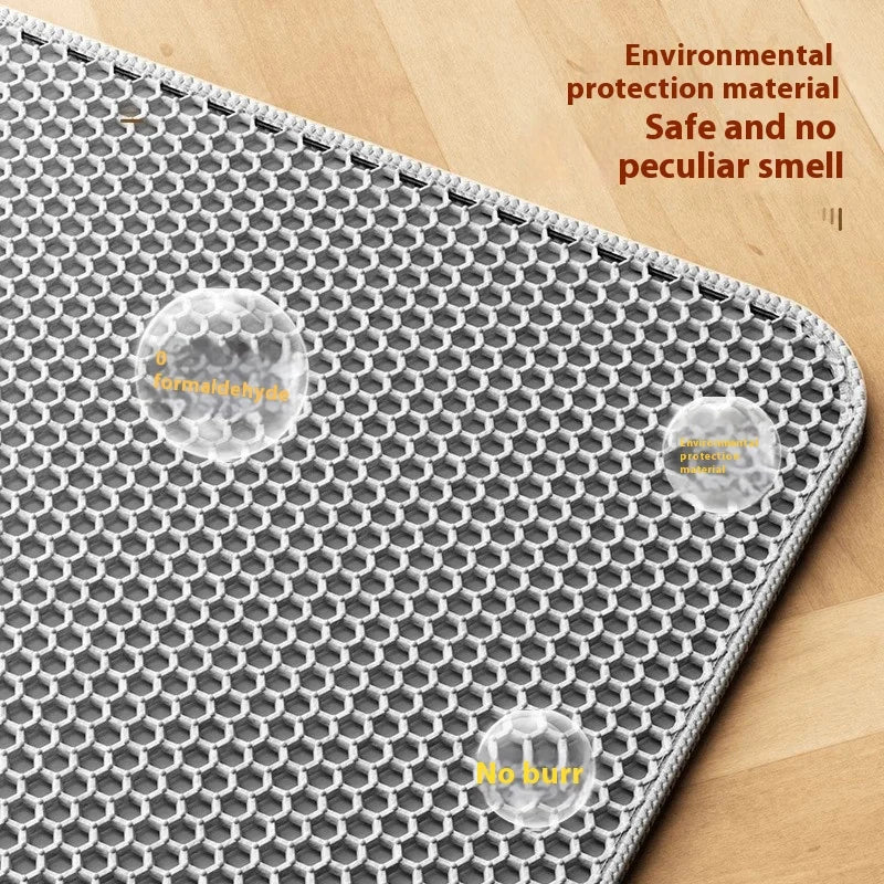 Extra Large Waterproof Cat Litter Mat – Non-Slip, Washable