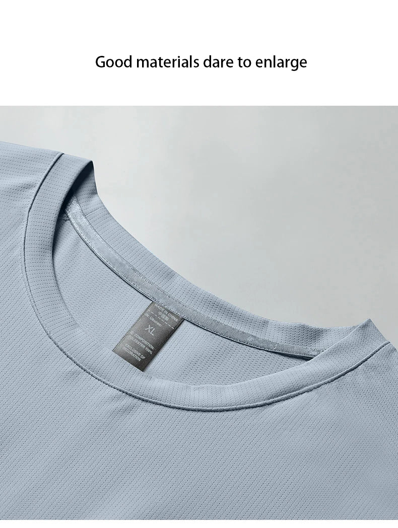 2025 Men's fashion top T-shirt, skin-friendly, breathable, highly elastic, quick-drying