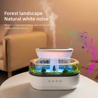 Ultrasonic Aroma Humidifier And Essential Oil Diffuser With Colorful Light