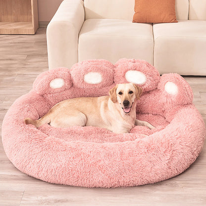Plush Pet Bed For Dogs And Cats Soft Plush Fabric Bed