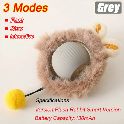 Rolling Ball Toy for Cats and Dogs Rechargeable ABS and Silicone