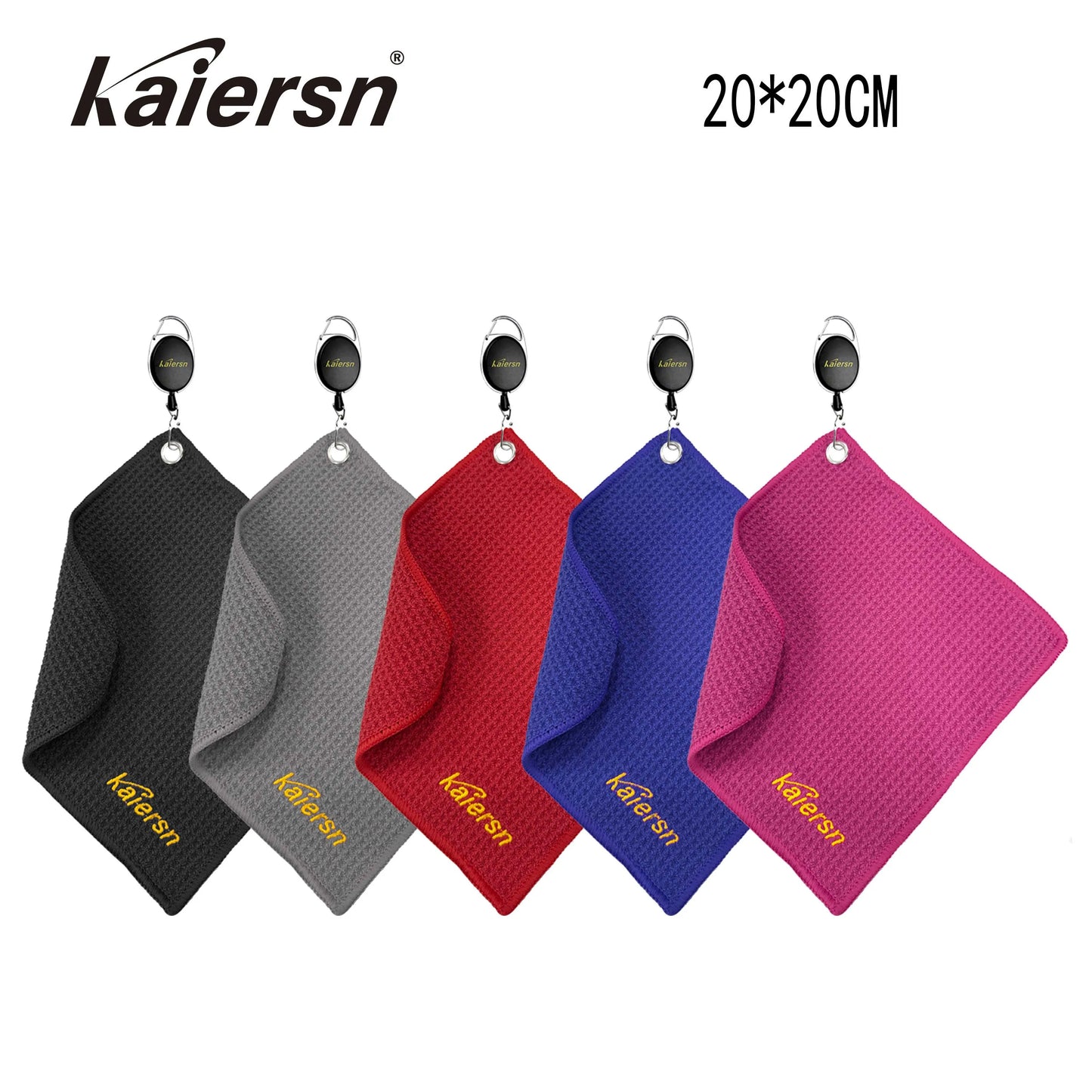 Kaiersn Park golf Towel 20*20cm Mini Microfiber Golf Cleaning Towels
