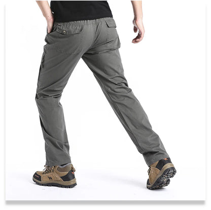 Men's Cargo Pants With Multiple Pockets Ankle Length Casual Outdoor