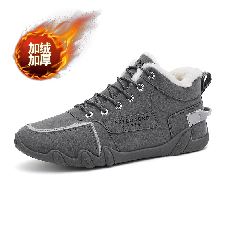 Men's Lace-Up Running Shoes, Casual Sneakers, Rubber Outsole, PU Insole