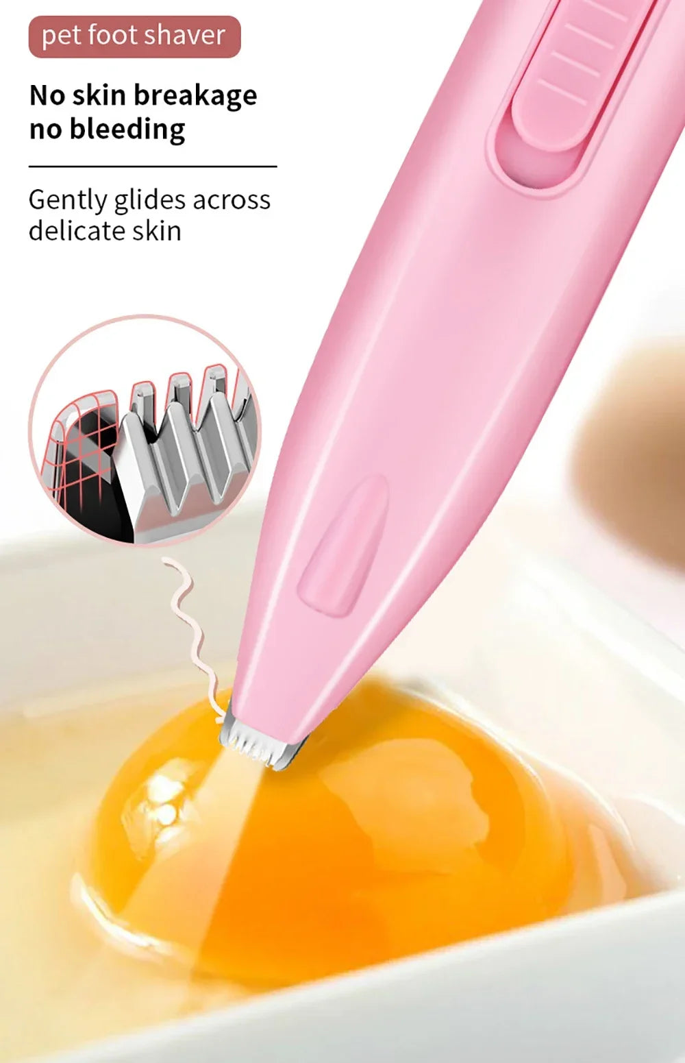 Professional Pet Hair Trimmer – Electric Cutter for Dogs and Cats, Grooming Scissors for Feet & Ears