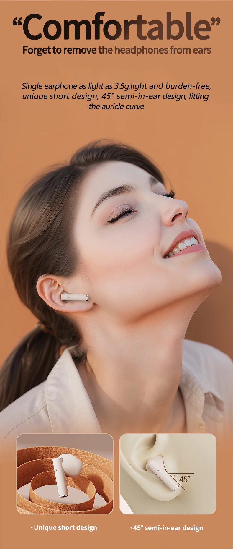 Q86 Bluetooth 5.3 Wireless Headphones Power LED Digital Display 24hours Endurance HiFi Gaming Headsets Waterproof Sports Earbuds