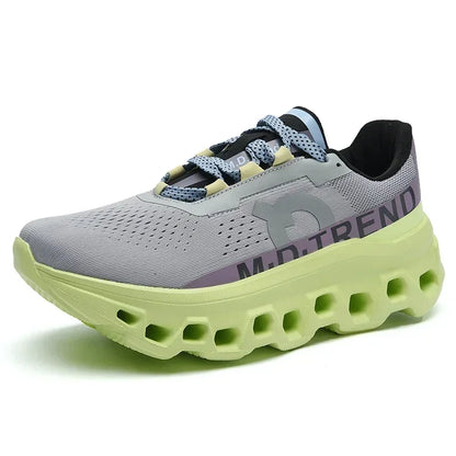 Men's Sports Shoes Breathable Polyester Upper PU Running Shoes Rubber Outsole