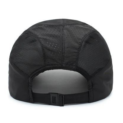 Quick-Dry Adjustable Polyester Baseball Cap For Outdoor Sports