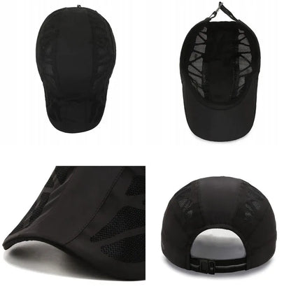 Men's Sports Sun Hat With Breathable Mesh Cotton Polyester Cap