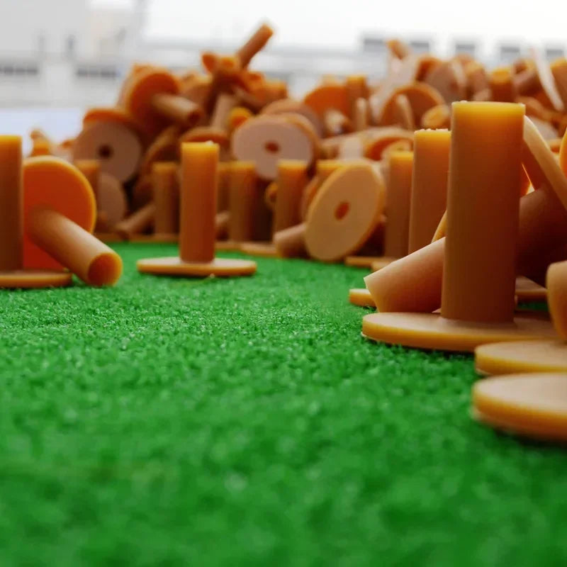 PGM 4pcs Training Practice Tee Mat Golves Ball Hole Holders Beginner Trainer Practice Rubber Golf Tee Holder QT001